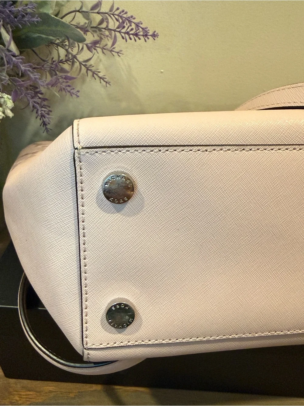 Michael Kors Pale Pink Saffiano Leather Tote